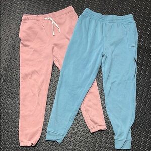 Women’s Pink and Blue Jogger Pants